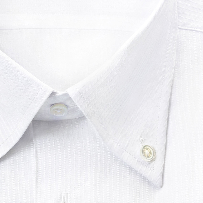 CHOYA Classic Style 長袖ボタンダウン ホワイト ワイシャツ