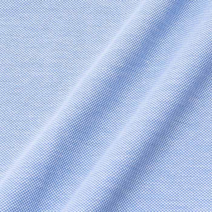 CHOYA SHIRT FACTORY（蝶矢シャツファクトリー）長袖 ニットシャツ(裄詰不可)ボタンダウン ブルー ワイシャツ