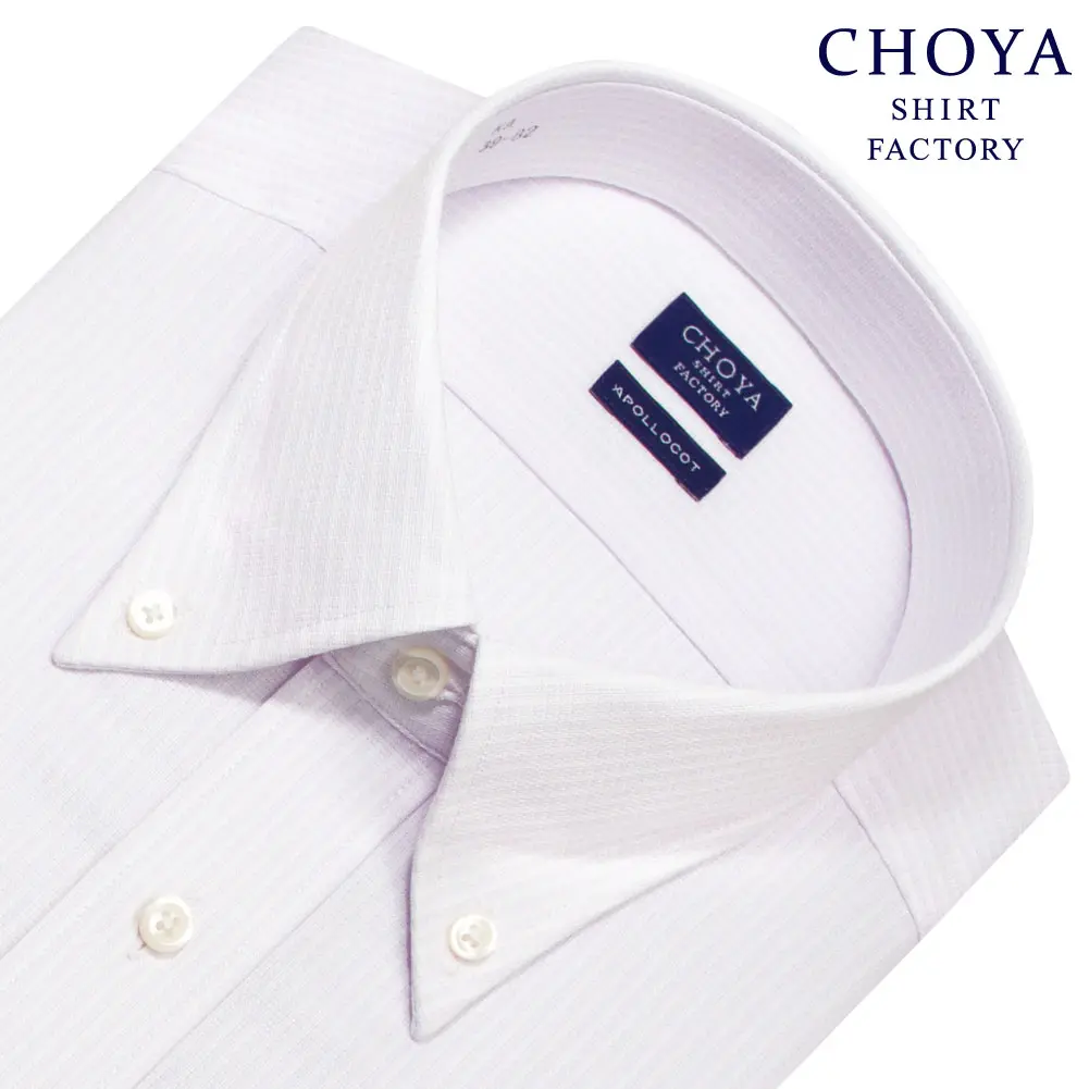 ワイシャツ ストライプ ピンク CHOYA SHIRT FACTORY