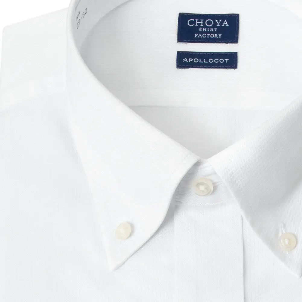 ワイシャツ ストライプ ホワイト ドビー CHOYA SHIRT FACTORY