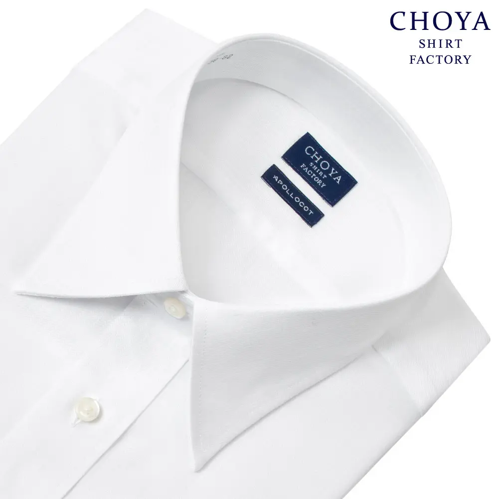 ワイシャツ ストライプ ホワイト ドビー CHOYA SHIRT FACTORY