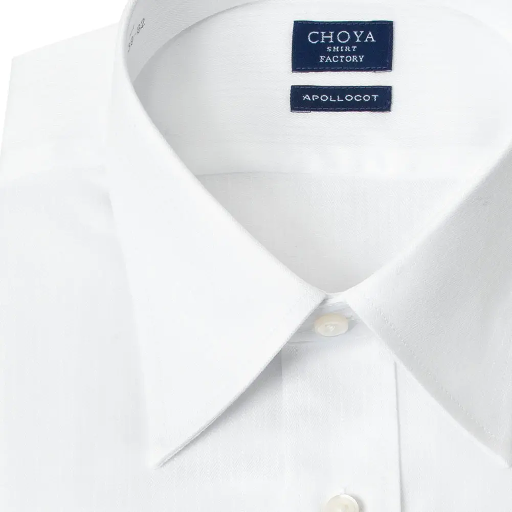 ワイシャツ ストライプ ホワイト ドビー CHOYA SHIRT FACTORY