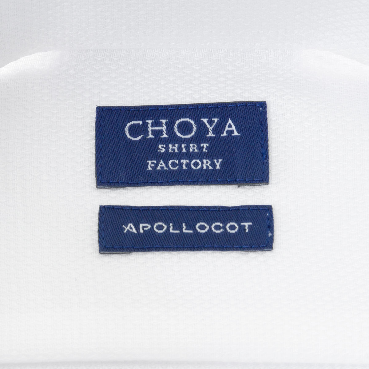 ワイシャツ チェック ホワイト ドビー CHOYA SHIRT FACTORY