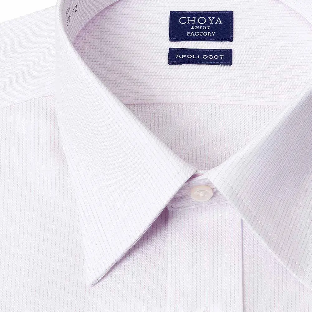 ワイシャツ ストライプ ピンク CHOYA SHIRT FACTORY