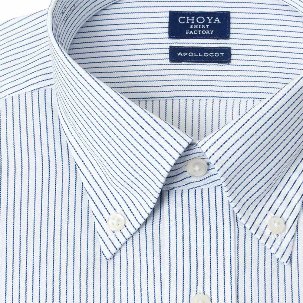 ワイシャツ ストライプ ネイビー CHOYA SHIRT FACTORY