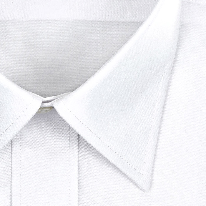 半袖レギュラーカラー ホワイト ワイシャツ スリムフィット CHOYA SHIRT FACTORY