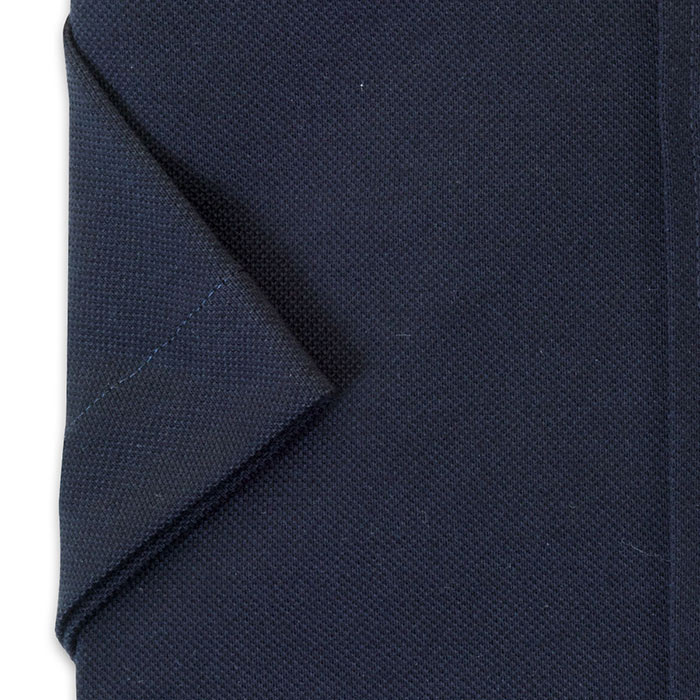 CHOYA SHIRT FACTORY（蝶矢シャツファクトリー）半袖 ニットシャツ(裄詰不可)ボタンダウン ネイビー ワイシャツ