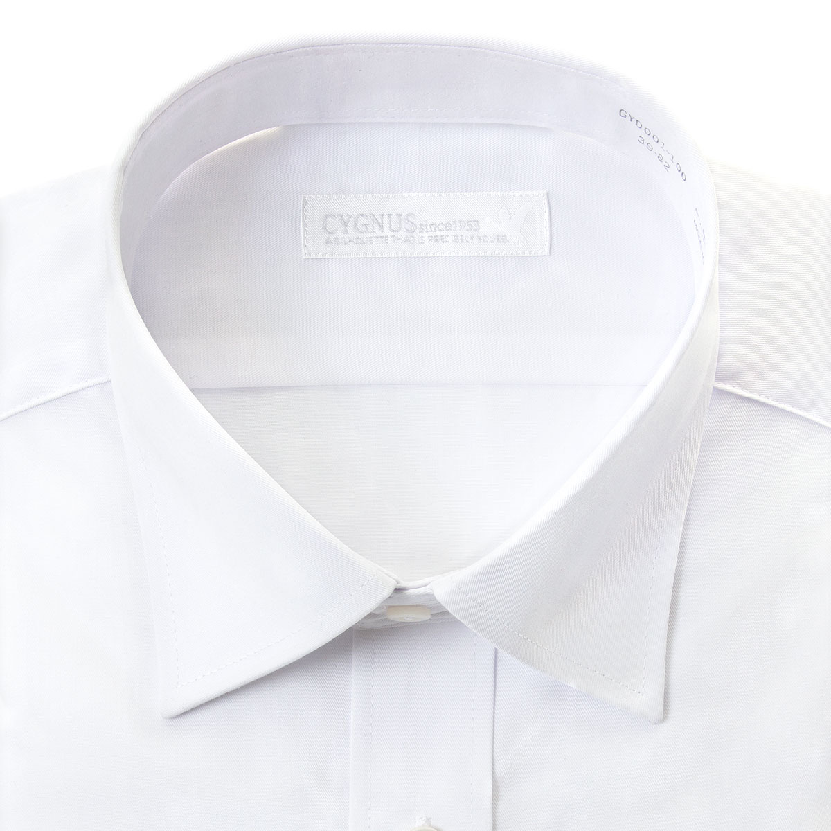 CYGNUS 長袖セミワイドカラー　 ホワイト ワイシャツ SBTrecommend