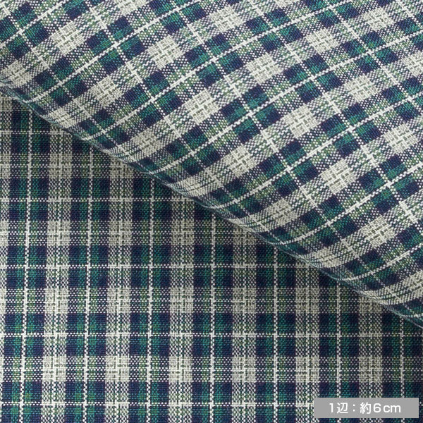 綿 100%｜パターンオーダーシャツ グリーン × ブルー