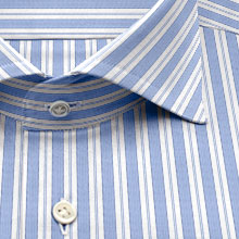 綿 100%｜パターンオーダーシャツ サックス × ブルー