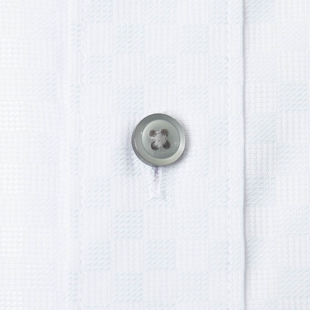 ワイシャツ スリムフィット ホワイト ドビー フラボノ エバーフィール 吸水速乾 SHIRT HOUSE・ブルーレーベル