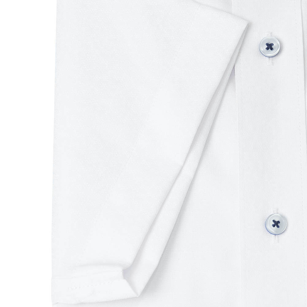 半袖ワイシャツ ホワイト ドビー フラボノ 吸水速乾 エバーフィール SHIRT HOUSE・ブルーレーベル