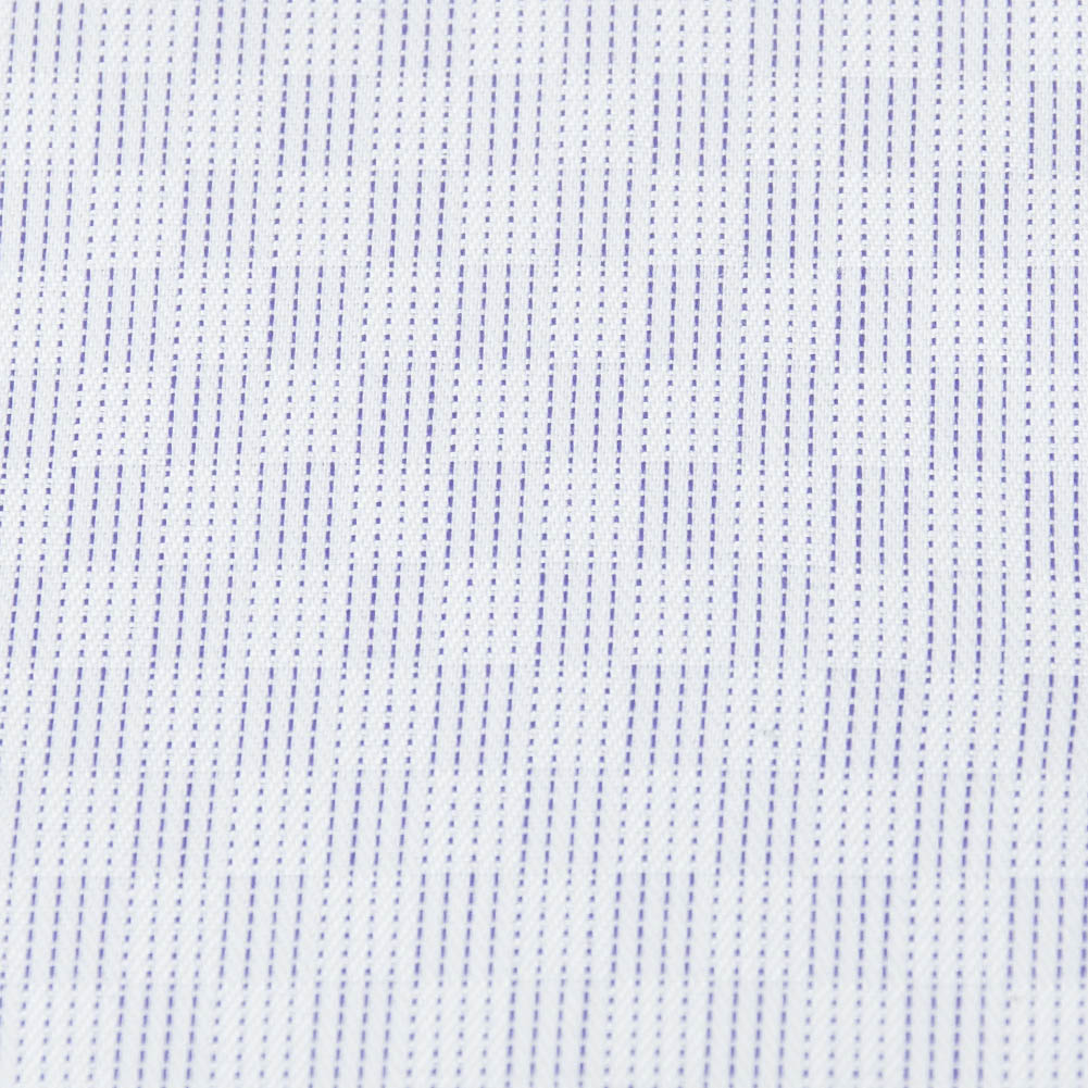 半袖ワイシャツ ストライプ パープル ドビー フラボノ 吸水速乾 エバーフィール SHIRT HOUSE・ブルーレーベル