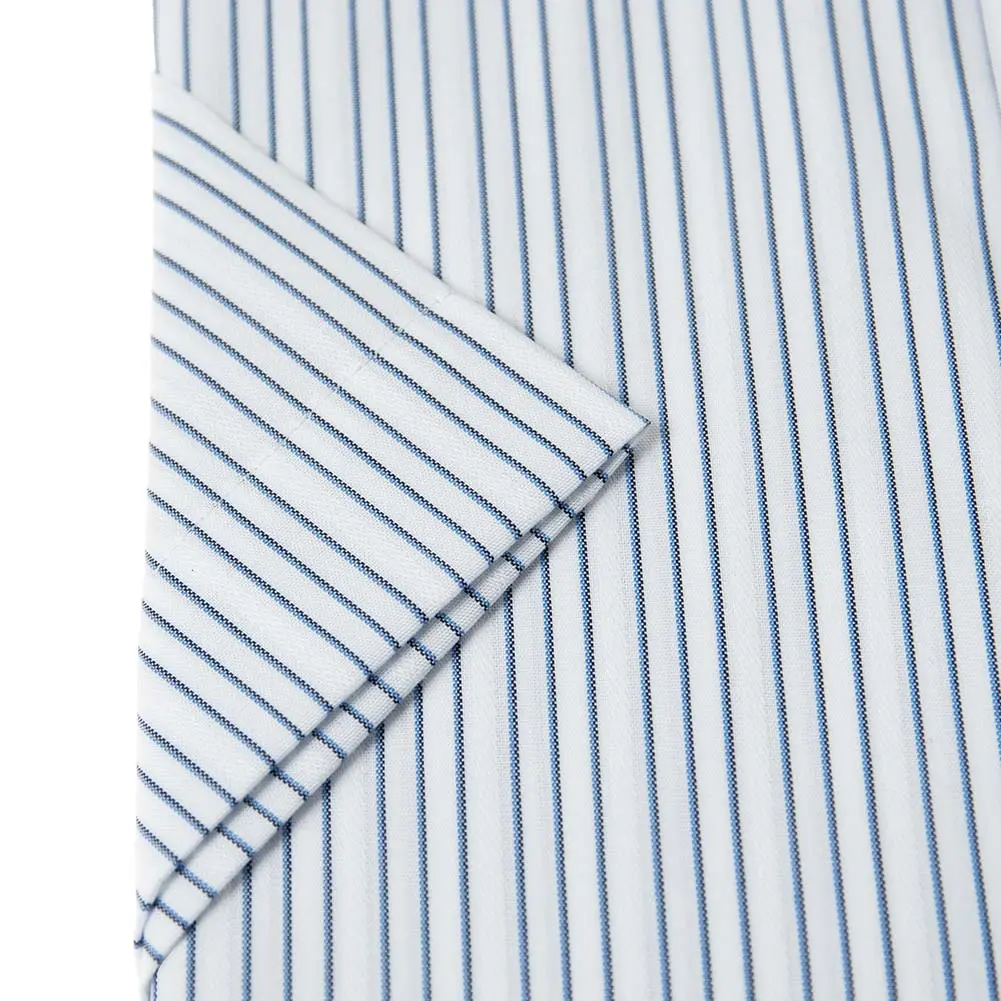 半袖ワイシャツ スリムフィット ブルー 吸水速乾 フラボノ エバーフィール SHIRT HOUSE・ブルーレーベル