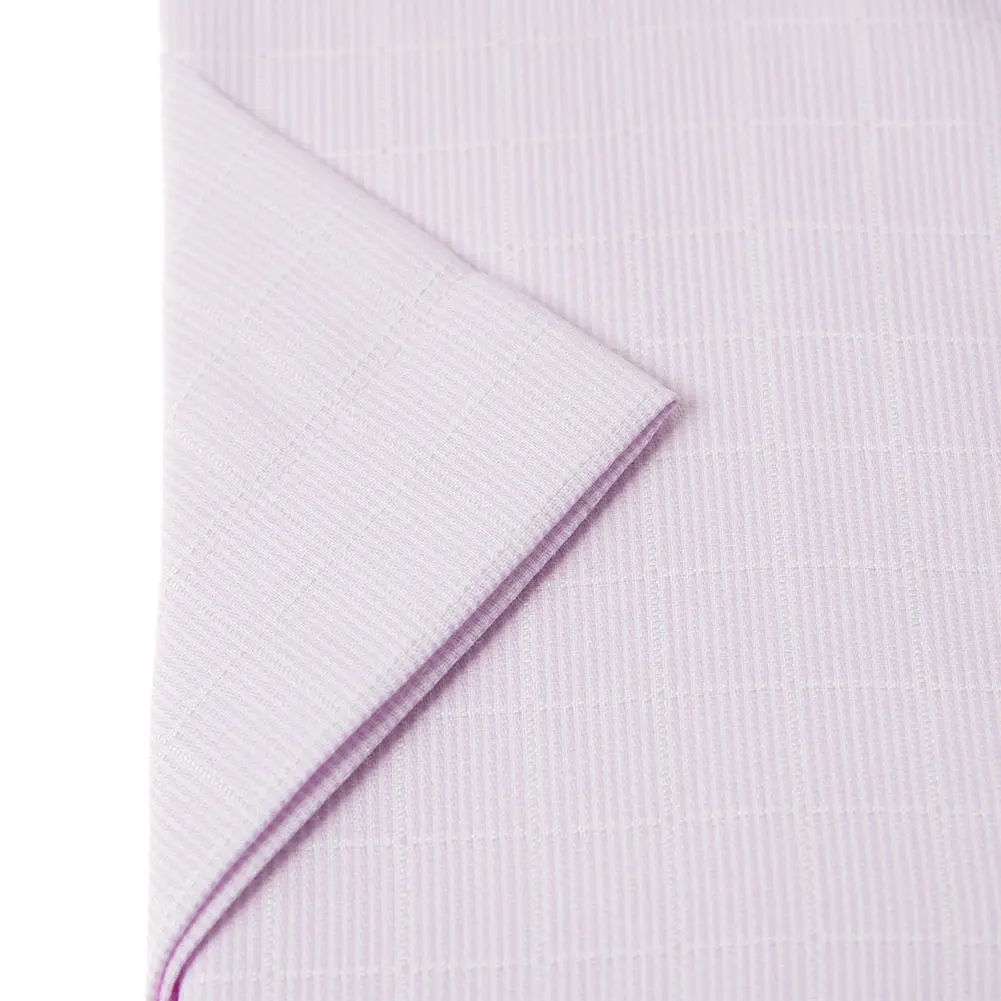 半袖ワイシャツ スリムフィット ピンク ドビー 吸水速乾 フラボノ エバーフィール SHIRT HOUSE・ブルーレーベル