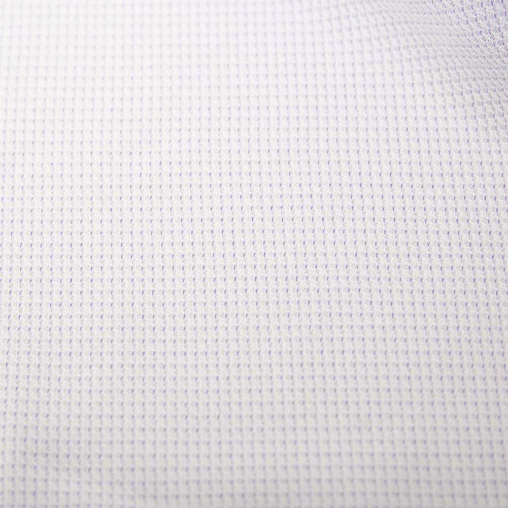 ニットシャツ(裄詰不可) パープル ニット 吸水速乾 SHIRT HOUSE・グリーンレーベル