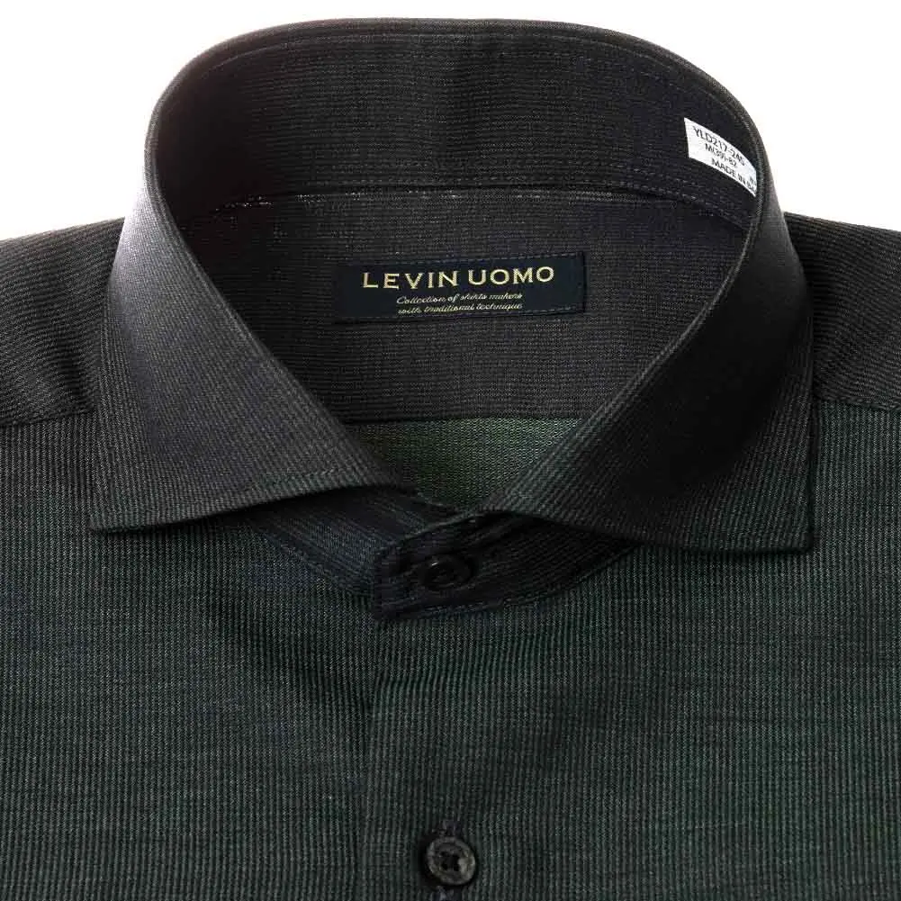 ワイシャツ グリーン Levin UOMO