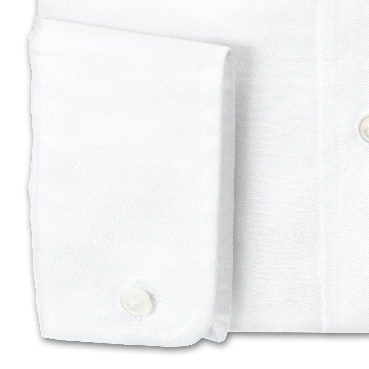 長袖レギュラーカラー ホワイト ワイシャツ スリムフィット LORDSON Crest